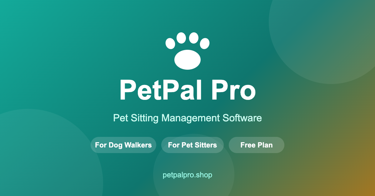 I built a management app for pet sitters — clients, bookings, GPS check-ins, and shareable visit r